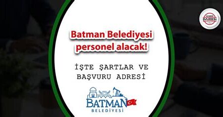 Batman Belediyesi Teknik Personel Alımı
