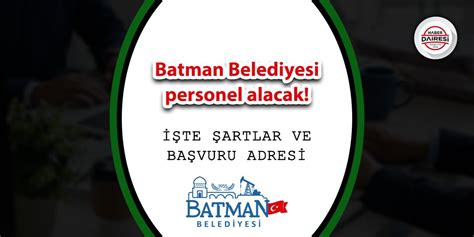 Batman Belediyesi Teknik Personel Alımı